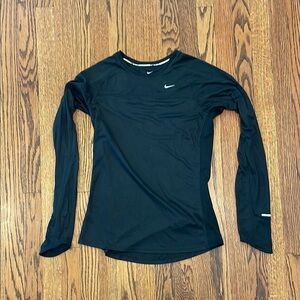 Nike Black Long Sleeve Athletic Top